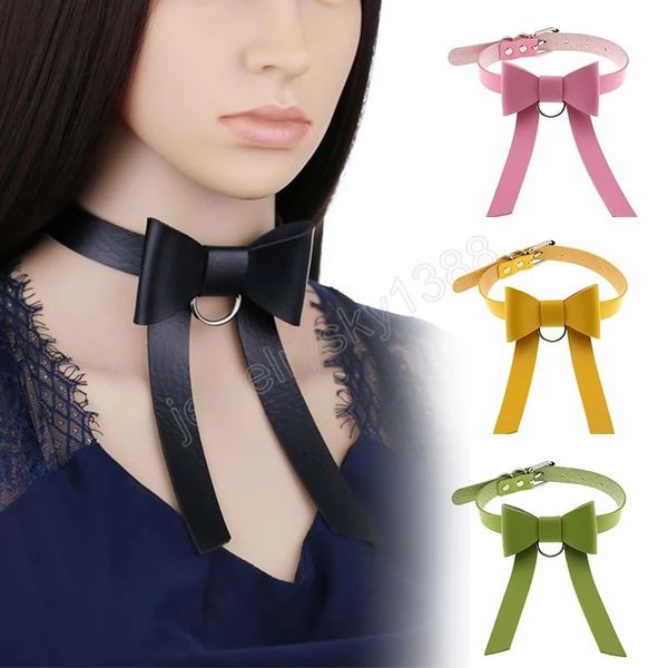 fashion pu leather bowknot choker necklace collar neck chain pendant women girl sweet vintage party casual jewelry gift, Golden;silver
fashion pu leather bowknot choker necklace collar neck chain pendant women girl sweet vintage party casual jewelry gift, Golden;silver
