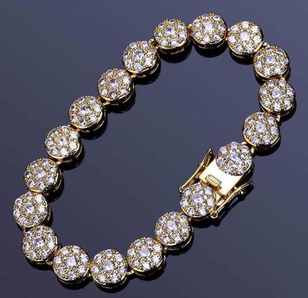18k gold plated micro-inlaid lad diamond chain plum petals round gold bracelet, Black
18k gold plated micro-inlaid lad diamond chain plum petals round gold bracelet, Black