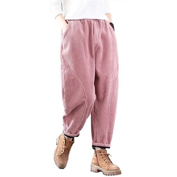 women cotton corduroy pants bottoms trousers joggers big loose fashion casual retro fleeced thick for autumn winter a11121630 201228, Black;white
women cotton corduroy pants bottoms trousers joggers big loose fashion casual retro fleeced thick for autumn winter a11121630 201228, Black;white