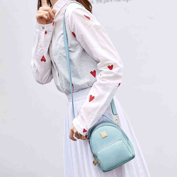school bags fashion women's leisure backpack hand single shoulder messenger mobile phone small mini women 220802
school bags fashion women's leisure backpack hand single shoulder messenger mobile phone small mini women 220802