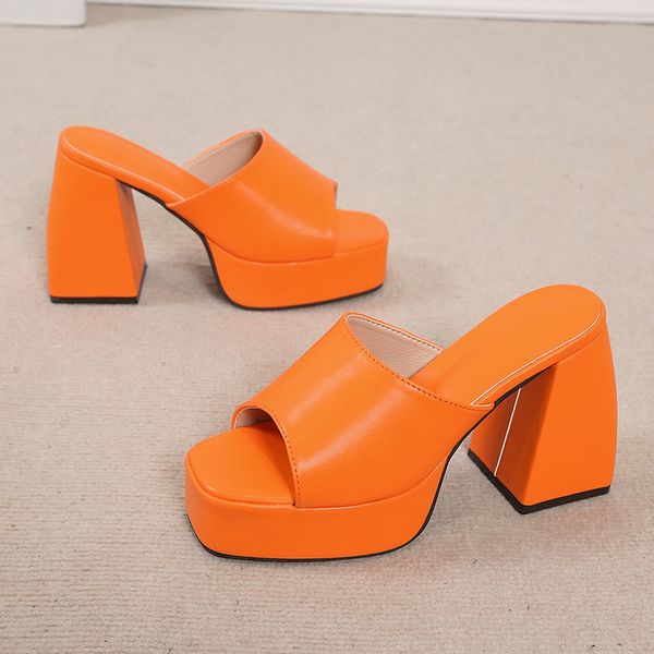 summer women's slippers square toe high heels fashion sandals 2022 new party thick sole dress slippers, Black
summer women's slippers square toe high heels fashion sandals 2022 new party thick sole dress slippers, Black