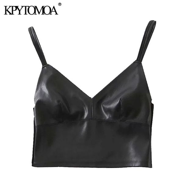 kpytomoa women fashion faux leather patchwork cropped tank vintage backless thin straps female camis mujer 210325, White
kpytomoa women fashion faux leather patchwork cropped tank vintage backless thin straps female camis mujer 210325, White
