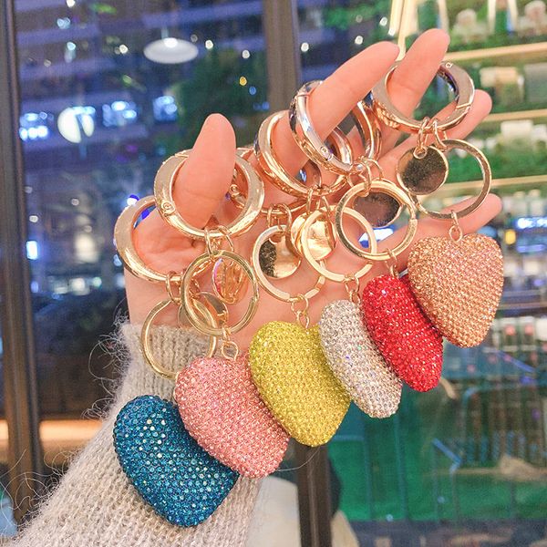 elegant full crystal heart keychain micro paved red rhinestones romantic lover bag charms car key ring holder jewelry mom gift, Silver
elegant full crystal heart keychain micro paved red rhinestones romantic lover bag charms car key ring holder jewelry mom gift, Silver