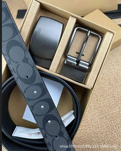 belts pure men's leather belt classic wide version double-sided business double button gift box factory 2t66, Black;brown
belts pure men's leather belt classic wide version double-sided business double button gift box factory 2t66, Black;brown