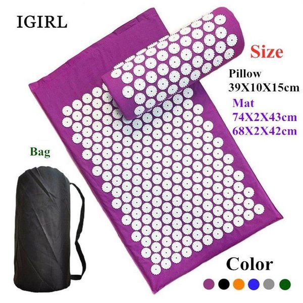 20mm thick acupressure yoga mat pillow gym fitness exercise sport acupuncture massage mat for body/neck/back/325a
20mm thick acupressure yoga mat pillow gym fitness exercise sport acupuncture massage mat for body/neck/back/325a