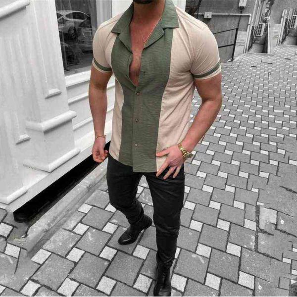 camisas para hombre 2022 summer new men's casual short sleeve digital printing fit cardigan men's shirt mens clothing y220411, White;black
camisas para hombre 2022 summer new men's casual short sleeve digital printing fit cardigan men's shirt mens clothing y220411, White;black