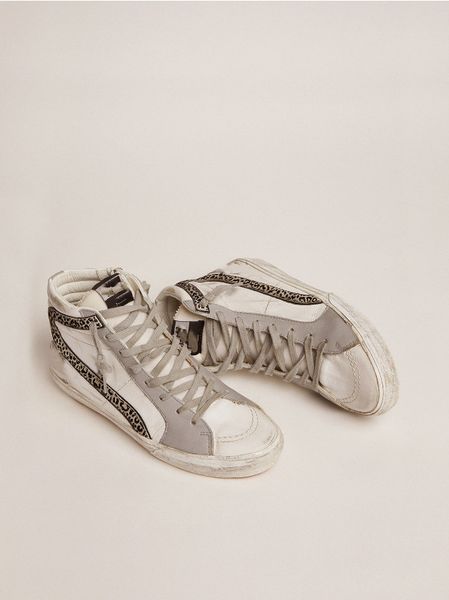 shoe high dirty shoes designer luxury italian vintage handmade sneakers white and grey leather upper leopard suede glitter, Black
shoe high dirty shoes designer luxury italian vintage handmade sneakers white and grey leather upper leopard suede glitter, Black