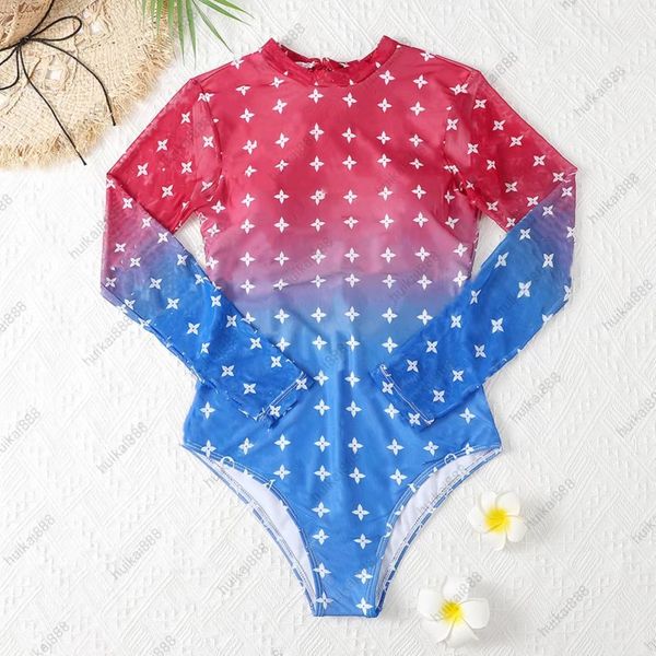 swimwear women's summer gauze long sleeve suntan bikini swimwear designer woman european and american lettering conservative one-piece, White;black
swimwear women's summer gauze long sleeve suntan bikini swimwear designer woman european and american lettering conservative one-piece, White;black