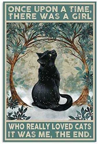 vintage metal tin sign black cat once upon a time there was a girl poster art decor home bar poster 8x12 inch
vintage metal tin sign black cat once upon a time there was a girl poster art decor home bar poster 8x12 inch