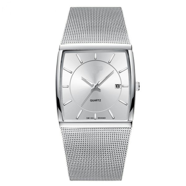 square stainless steel mesh bracelet watches date display men quartz watch luxury gold male wristwatch relogio masculino gift, Slivery;brown
square stainless steel mesh bracelet watches date display men quartz watch luxury gold male wristwatch relogio masculino gift, Slivery;brown