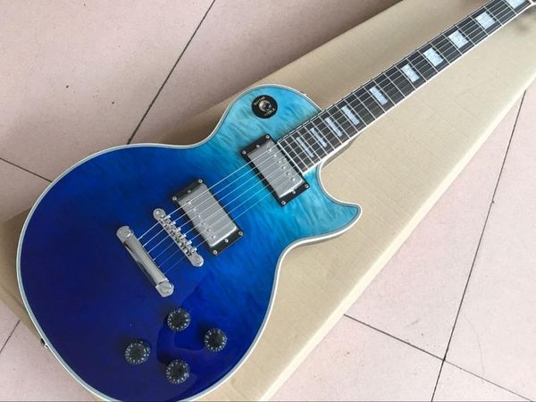 custom electric guitar, blue color flame maple guitaar,chrome hardware.support customization
custom electric guitar, blue color flame maple guitaar,chrome hardware.support customization