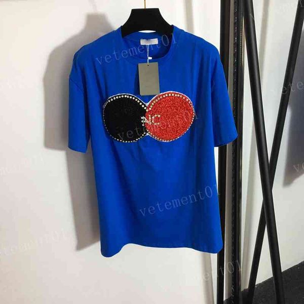 womens t-shirts shiny diamond letter flock colorblock round neck loose short sleeve t shirt luxury designer women clothing, White
womens t-shirts shiny diamond letter flock colorblock round neck loose short sleeve t shirt luxury designer women clothing, White