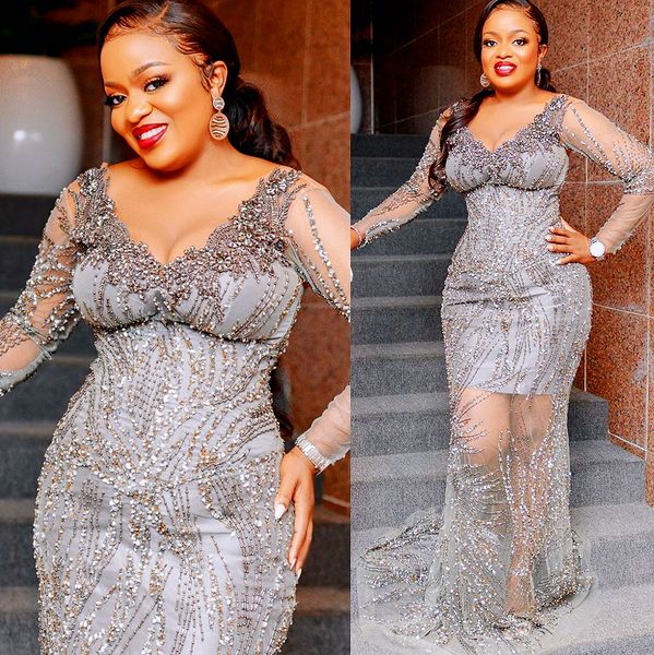 2022 plus size arabic aso ebi silver mermaid luxurious prom dresses beaded crystals evening formal party second reception birthday engagemen, Black
2022 plus size arabic aso ebi silver mermaid luxurious prom dresses beaded crystals evening formal party second reception birthday engagemen, Black