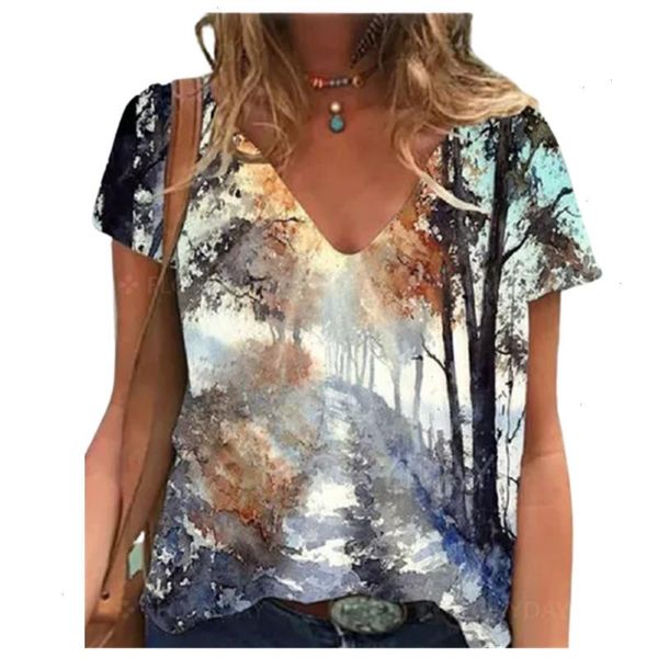 women floral print casual t shirt short sleeve v-neck cotton shirts size 3xl summer fashion streetwear tee top, White
women floral print casual t shirt short sleeve v-neck cotton shirts size 3xl summer fashion streetwear tee top, White