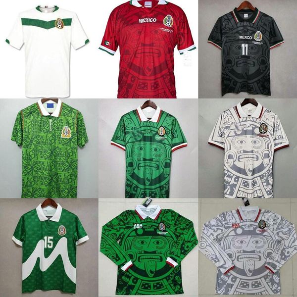 1998 retro edition mexico soccer jersey long sleeve vintage 2006 1995 1986 1994 world cup shirt blanco hernandez classic football uniforms, Black;yellow
1998 retro edition mexico soccer jersey long sleeve vintage 2006 1995 1986 1994 world cup shirt blanco hernandez classic football uniforms, Black;yellow