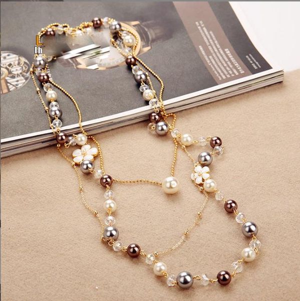 long chain double layers camilla simulated pearl necklace for women sweater multi-layer necklaces1, Silver
long chain double layers camilla simulated pearl necklace for women sweater multi-layer necklaces1, Silver