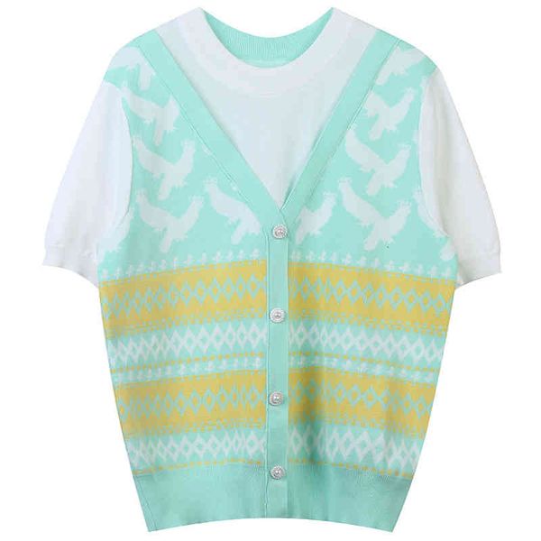 women's sweaters national style 2022 spring color contrast stripe nail bead button casual fake two-piece slim fitting pullover e2sk, White;black
women's sweaters national style 2022 spring color contrast stripe nail bead button casual fake two-piece slim fitting pullover e2sk, White;black