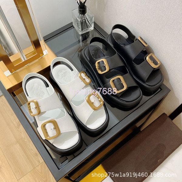 sandals early spring potato silk women's shoes fashion thick bottom double breasted slippers muffin open toe roman sandals, Black
sandals early spring potato silk women's shoes fashion thick bottom double breasted slippers muffin open toe roman sandals, Black