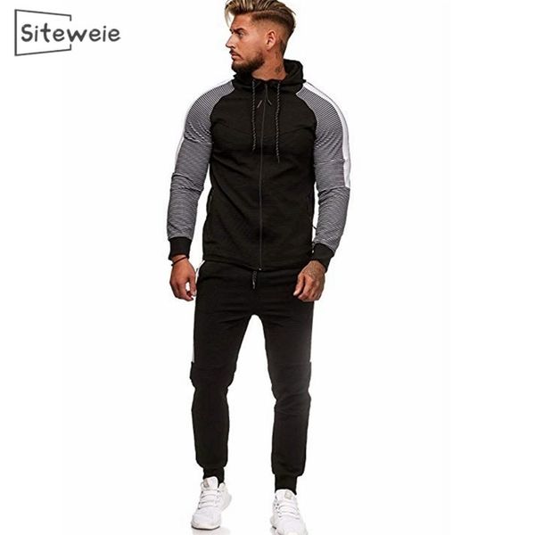 siteweie new casual tracksuit men sets hoodies and pants 2 piece sets zipper hooded sweatshirt outfit sportswear male suit lj201117, Gray
siteweie new casual tracksuit men sets hoodies and pants 2 piece sets zipper hooded sweatshirt outfit sportswear male suit lj201117, Gray