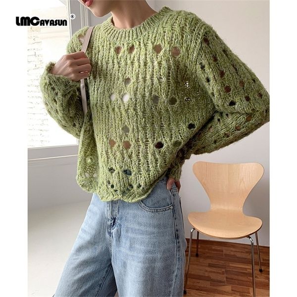 lmcavasun new autumn simple pullover round neck loose long sleeve women's ripped sweater gray green black m370, White;black
lmcavasun new autumn simple pullover round neck loose long sleeve women's ripped sweater gray green black m370, White;black