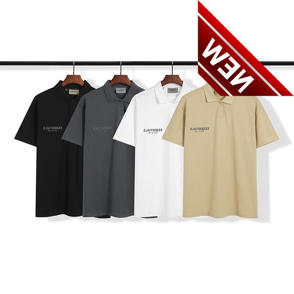 feel of god fog double thread essentials reflective polo men's and women's short sleeve cotton t-shirt, White;black
feel of god fog double thread essentials reflective polo men's and women's short sleeve cotton t-shirt, White;black