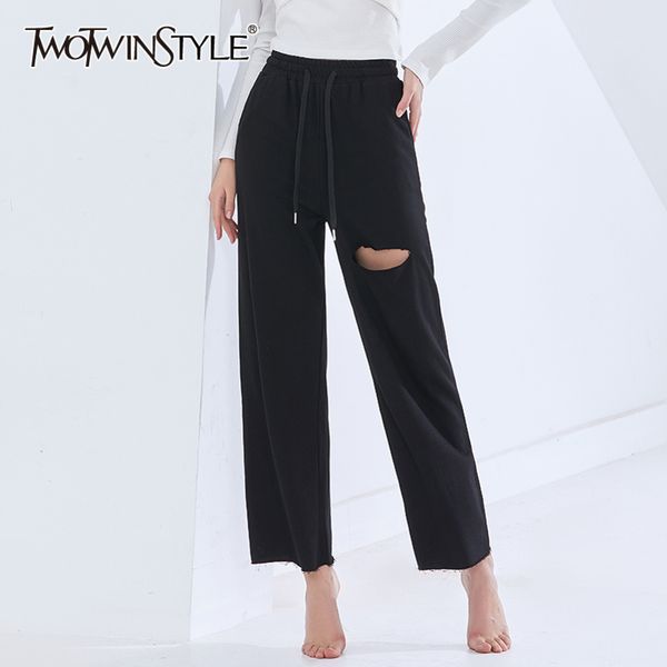 loose minimalist hole trouser for women high waist wide leg straight casual pants female fashion clothing 210423, Black;white
loose minimalist hole trouser for women high waist wide leg straight casual pants female fashion clothing 210423, Black;white
