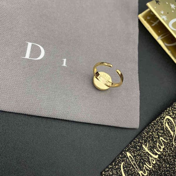 fashion trend new ladies luxury brand designer wholesale dijia classic drop glaze round black letter d family women's versatile simple, Silver
fashion trend new ladies luxury brand designer wholesale dijia classic drop glaze round black letter d family women's versatile simple, Silver
