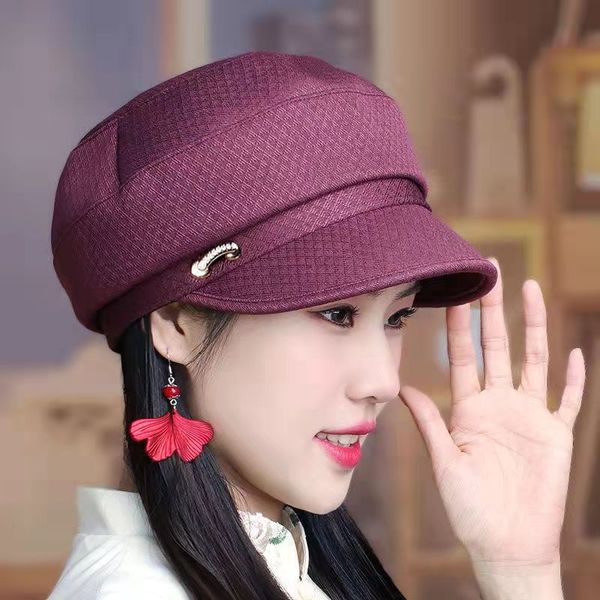 fashion round flat beret peaked fashion hat middle-aged and elderly mother decorative hat fashion all-match, Blue;gray
fashion round flat beret peaked fashion hat middle-aged and elderly mother decorative hat fashion all-match, Blue;gray