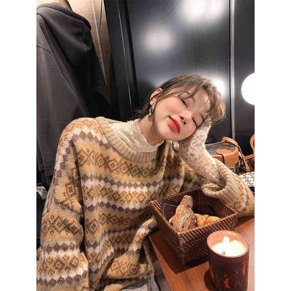 women's knits & tees fairisland romantic jacquard pullover sweater autumn and winter design sense loose long sleeve round neck korean w, White
women's knits & tees fairisland romantic jacquard pullover sweater autumn and winter design sense loose long sleeve round neck korean w, White