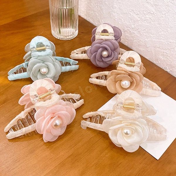 pearl non-slip big catch clip female elegant flower clamps fashion headwear women hair accessories, Slivery;white
pearl non-slip big catch clip female elegant flower clamps fashion headwear women hair accessories, Slivery;white
