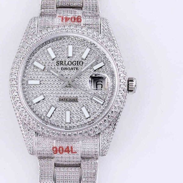 full diamond mens watch automatic mechanical watches 40.6mm diamonds bezel waterproof sapphire wristwatches diamondstudded steel bracelet, Slivery;brown
full diamond mens watch automatic mechanical watches 40.6mm diamonds bezel waterproof sapphire wristwatches diamondstudded steel bracelet, Slivery;brown
