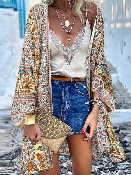 zanzea women summer open front long sleeve blouse kimono bohemian floral printed cardigan vintage blusas casual loose beach 220810, White
zanzea women summer open front long sleeve blouse kimono bohemian floral printed cardigan vintage blusas casual loose beach 220810, White