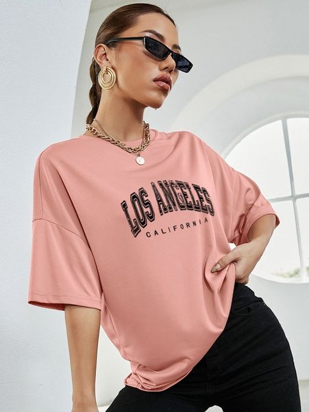 letter graphic drop shoulder tee h5vi#, White
letter graphic drop shoulder tee h5vi#, White
