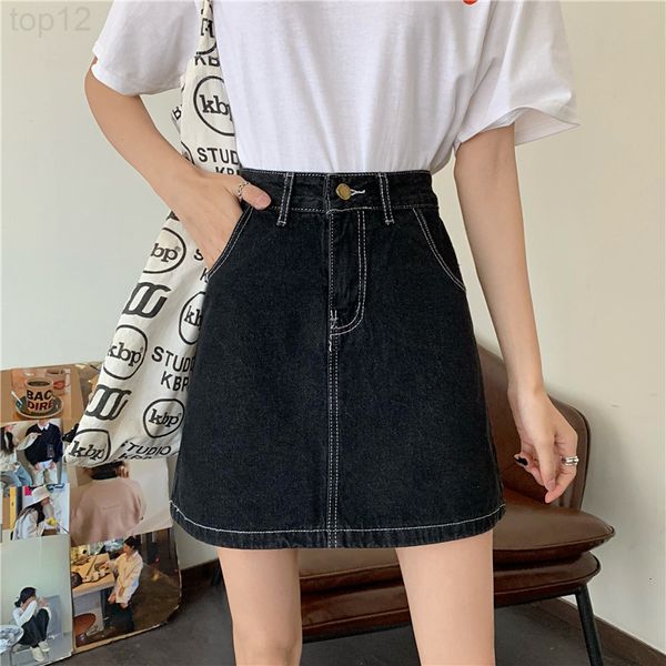 designerdenim skirt 2021 summer new korean high waist black a-line denim lining luxurious, White
designerdenim skirt 2021 summer new korean high waist black a-line denim lining luxurious, White