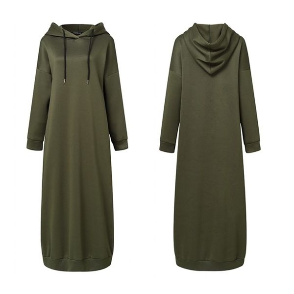 women's sweatshirt dress stylish hoodies long sleeve maxi dress female casual solid hooded vestidos robe 220316, Black;gray
women's sweatshirt dress stylish hoodies long sleeve maxi dress female casual solid hooded vestidos robe 220316, Black;gray
