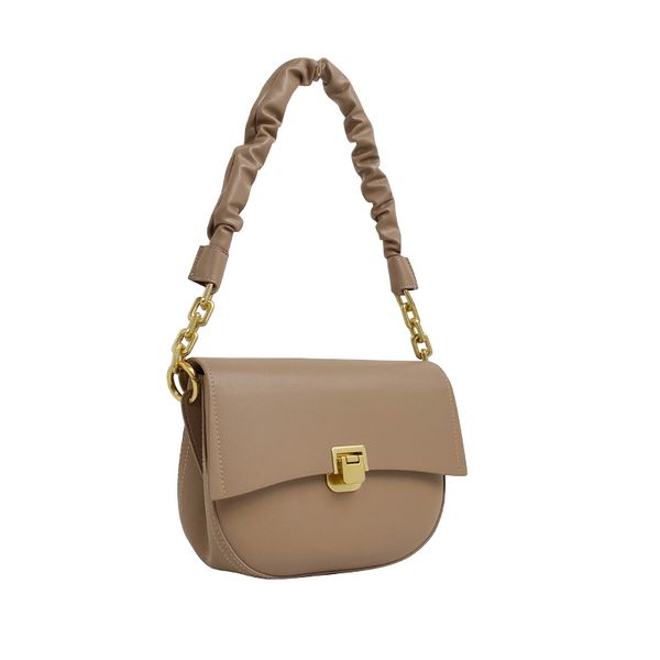 pleated shoulder strap bag lady's simple luxury axillary bag in real leather with practical and joker style
pleated shoulder strap bag lady's simple luxury axillary bag in real leather with practical and joker style