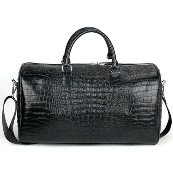 male genuine leather travel bag large crocodile pattern big fitness handbag luggage drums shoulder business computer bags black me291e 
male genuine leather travel bag large crocodile pattern big fitness handbag luggage drums shoulder business computer bags black me291e