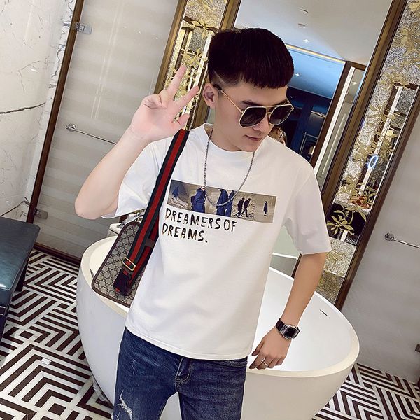 summer t shirt mens designers tshirt fashion men casual t shirts street designer letter printed shorts sleeve, White;black
summer t shirt mens designers tshirt fashion men casual t shirts street designer letter printed shorts sleeve, White;black