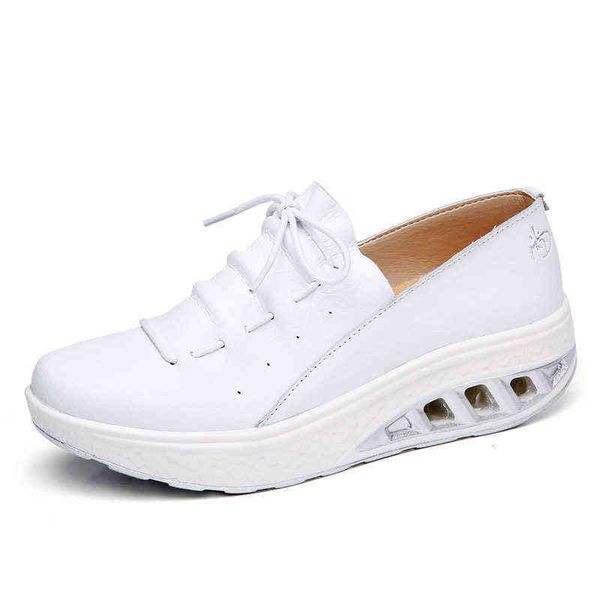 spring and autumn leather nurse women's shoes leisure breathable fashion rocking sports trend large, Black
spring and autumn leather nurse women's shoes leisure breathable fashion rocking sports trend large, Black