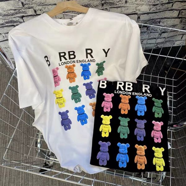 women's t-shirt designer 6040301 spring and summer new family b colorful bear print loose version fashion couple t-shirt short sleeve j, White
women's t-shirt designer 6040301 spring and summer new family b colorful bear print loose version fashion couple t-shirt short sleeve j, White
