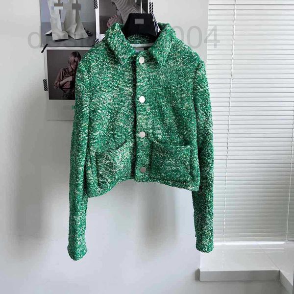 women's jackets designer new autumn and winter 2022 two pocket single breasted mixed color green tweed short coat ymzs, Black;brown
women's jackets designer new autumn and winter 2022 two pocket single breasted mixed color green tweed short coat ymzs, Black;brown