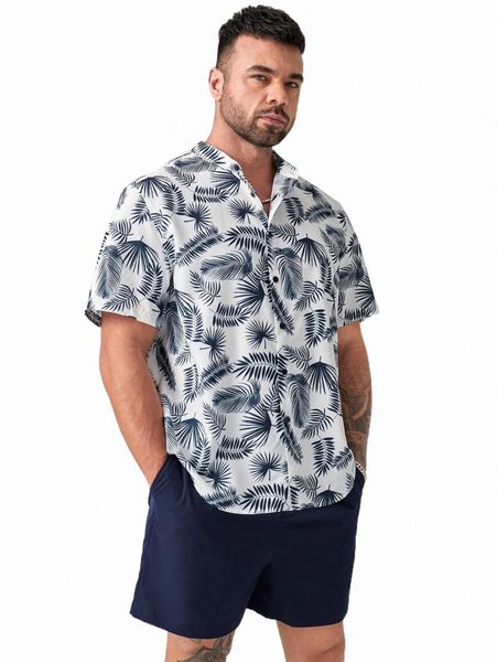 extended sizes men tropical print shirt & shorts c4ge#, Gray
extended sizes men tropical print shirt & shorts c4ge#, Gray