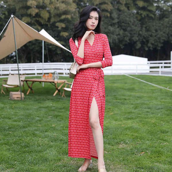 casual dresses wrap skirt spring summer french tea break slim print dress for women, Black;gray
casual dresses wrap skirt spring summer french tea break slim print dress for women, Black;gray
