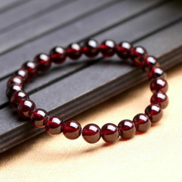 natural 6mm brazil pomegranate round gemstone beaded elastic bracelet 7.5" section aaa, Silver
natural 6mm brazil pomegranate round gemstone beaded elastic bracelet 7.5" section aaa, Silver