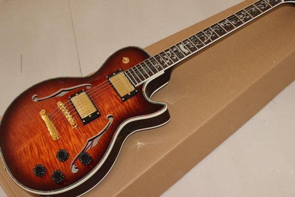 standard custom f hollow body jazz electric guitar,rosewood fingerboard gutiarra.double tiger flame sunburst gitaar
standard custom f hollow body jazz electric guitar,rosewood fingerboard gutiarra.double tiger flame sunburst gitaar