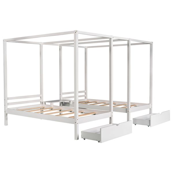 bedroom furniture double shared twin size canopy platform beds with two drawers and built-in desk white grey 2022 new arrivals
bedroom furniture double shared twin size canopy platform beds with two drawers and built-in desk white grey 2022 new arrivals