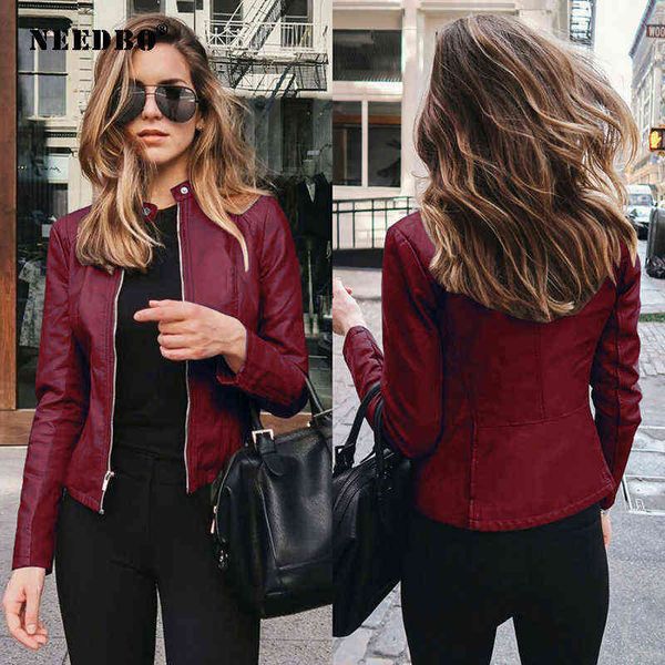 jacket woman biker casual pu leather outwear coat female autumn women slim soft moto oversize 5xl l220728, Black
jacket woman biker casual pu leather outwear coat female autumn women slim soft moto oversize 5xl l220728, Black