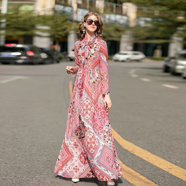 casual dresses designer spring and summer new print color temperament elegant celebrity long sleeved dress women's wear 6913, Black;gray
casual dresses designer spring and summer new print color temperament elegant celebrity long sleeved dress women's wear 6913, Black;gray