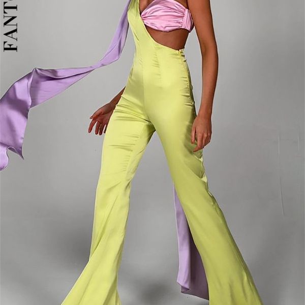 fantoye patchwork one shoulder backless women jumpsuit green sleeveless satin fashion jumpsuit lady summer slim streetwear 220622, White
fantoye patchwork one shoulder backless women jumpsuit green sleeveless satin fashion jumpsuit lady summer slim streetwear 220622, White