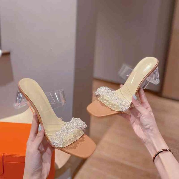 slippers modern pvc women's slippers fashionable outdoor shoes crystal decoration products in summer, Black
slippers modern pvc women's slippers fashionable outdoor shoes crystal decoration products in summer, Black